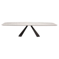 Cattelan Italia Eliot Keramik in Calacatta Matt Dining Table