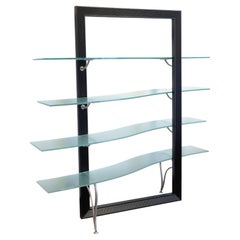Cattelan Italia Flexa Metal And Frosted Glass Bookshelf