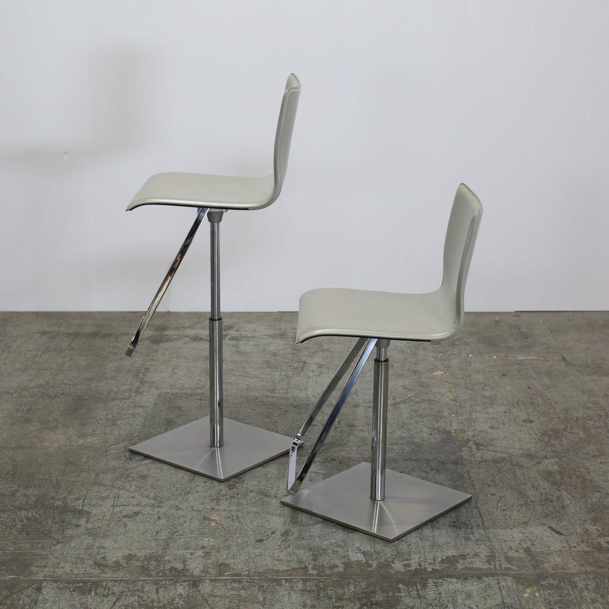Italian Cattelan Italia Toto Bar Stool, Set of Two For Sale