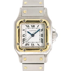 Cattier Santos Vintage Women’s Automatic Watch 18 Karat Two-Tone SS