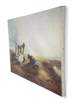 Cattle Resting in a Field Oil Painting on Canvas