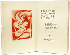 Catulle MENDES. There Are Twenty Good Ways Of Doing It. Privately Printed - 1934