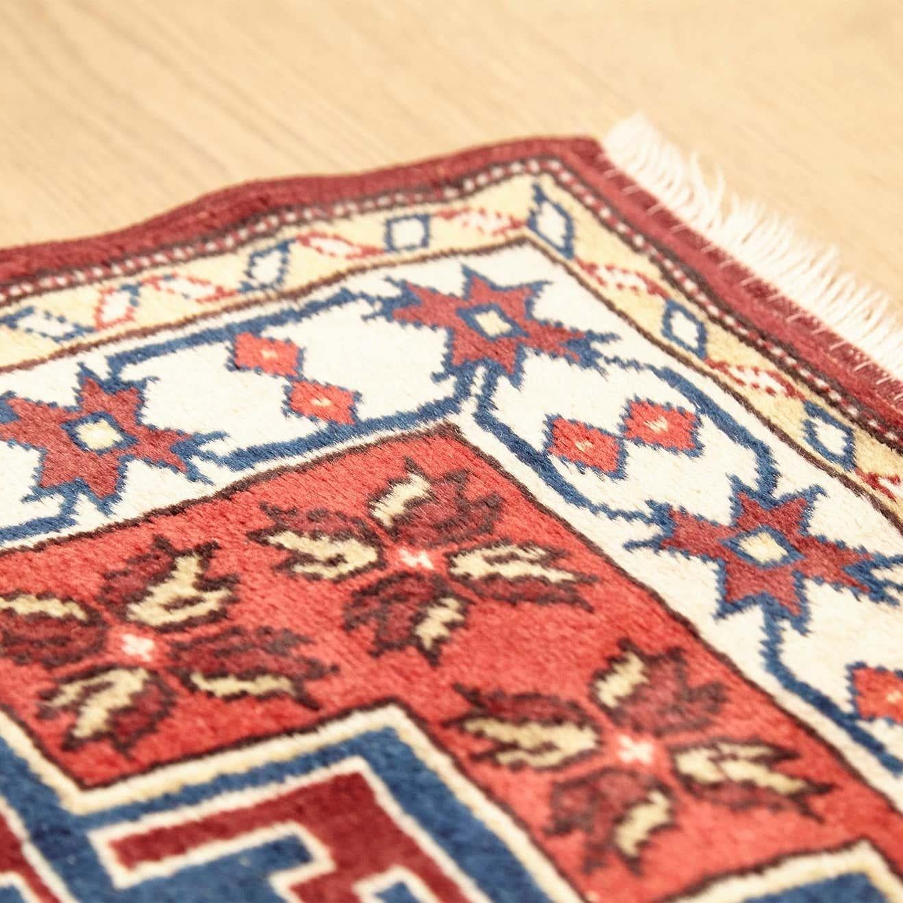 Caucas Armenia Leshghi Antic Wool Rug For Sale 9