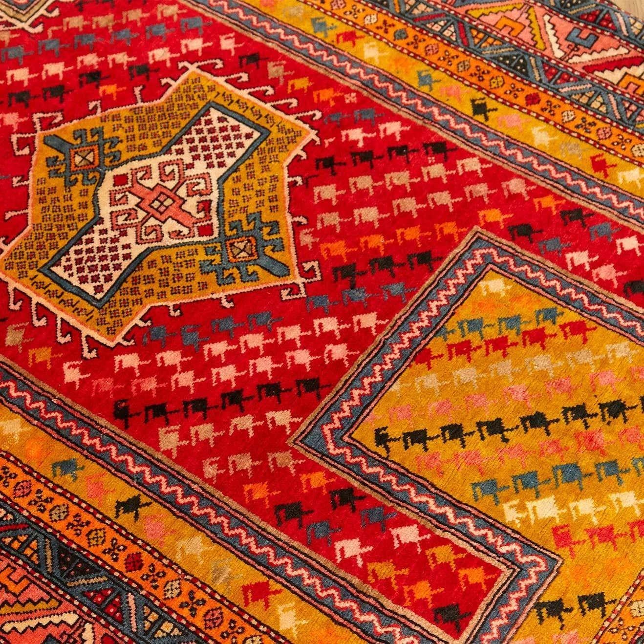 Caucas Shirvan Antic Wool Rug For Sale 8