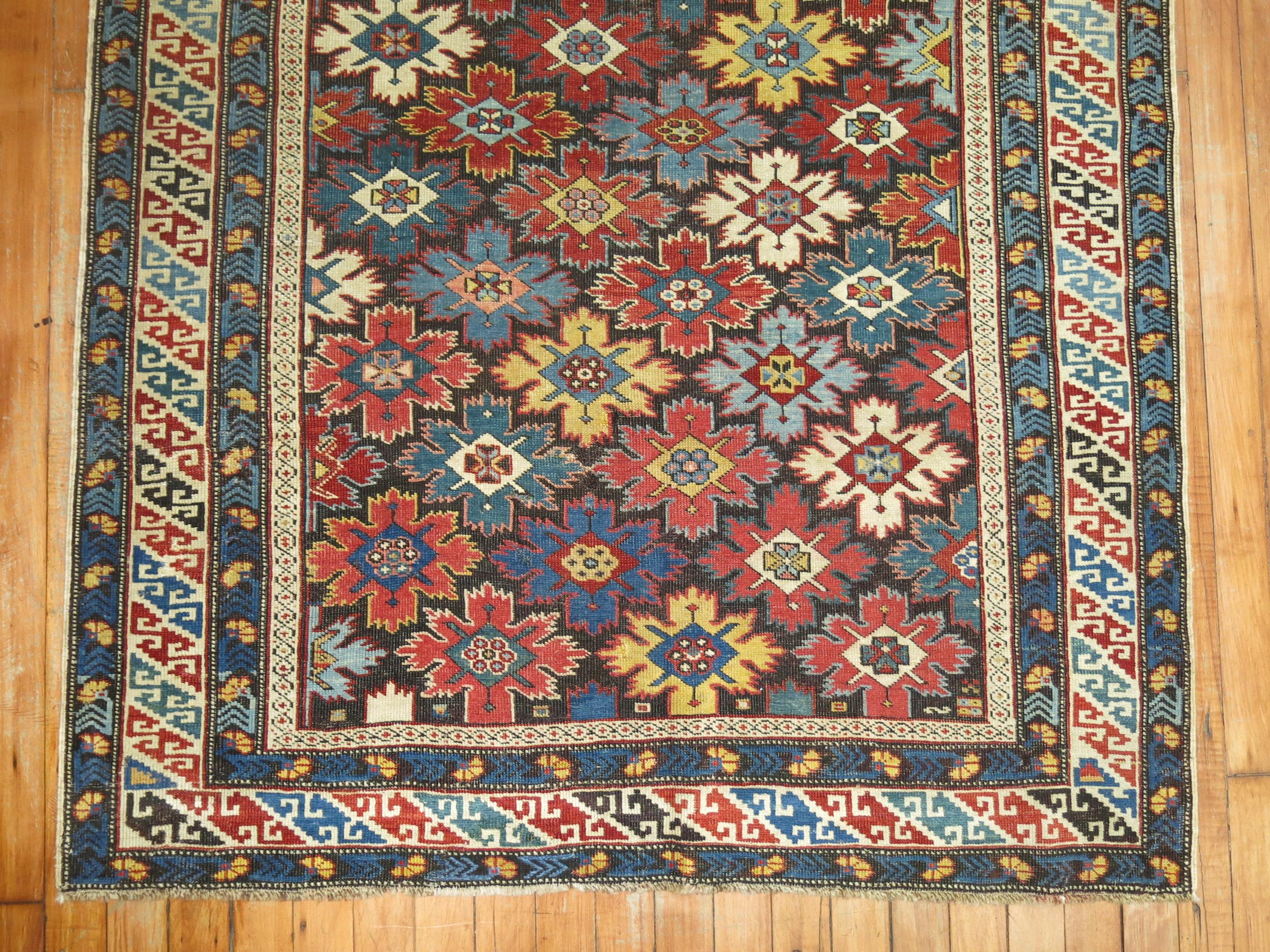 An early 20th century collectible Caliber Caucasian Kuba prayer rug.

 