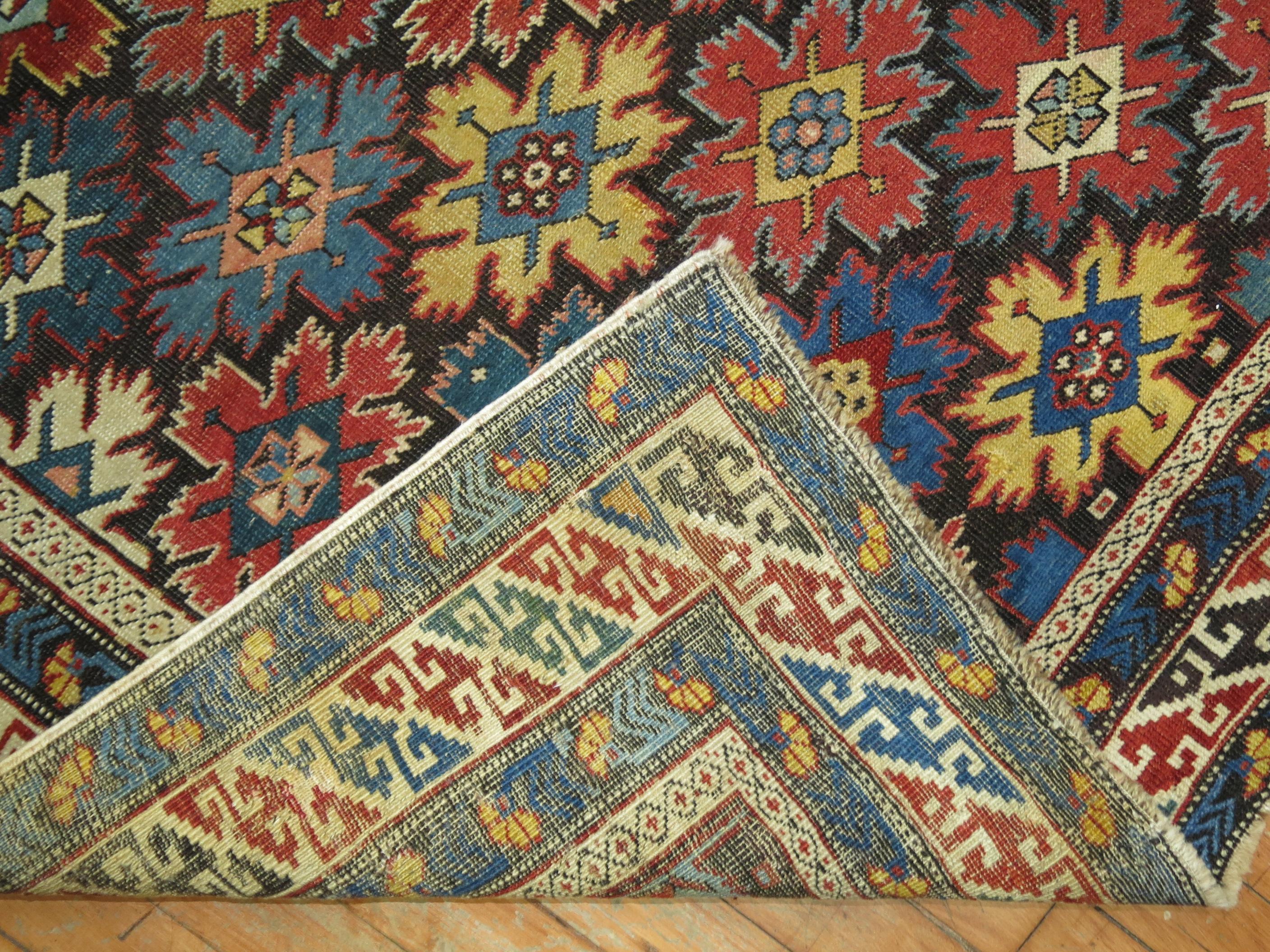 Hand-Woven Caucasian Antique Kuba Prayer Rug