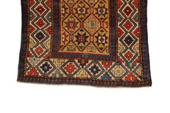 Caucasian Antique Runner - 3'1" x 7'3"