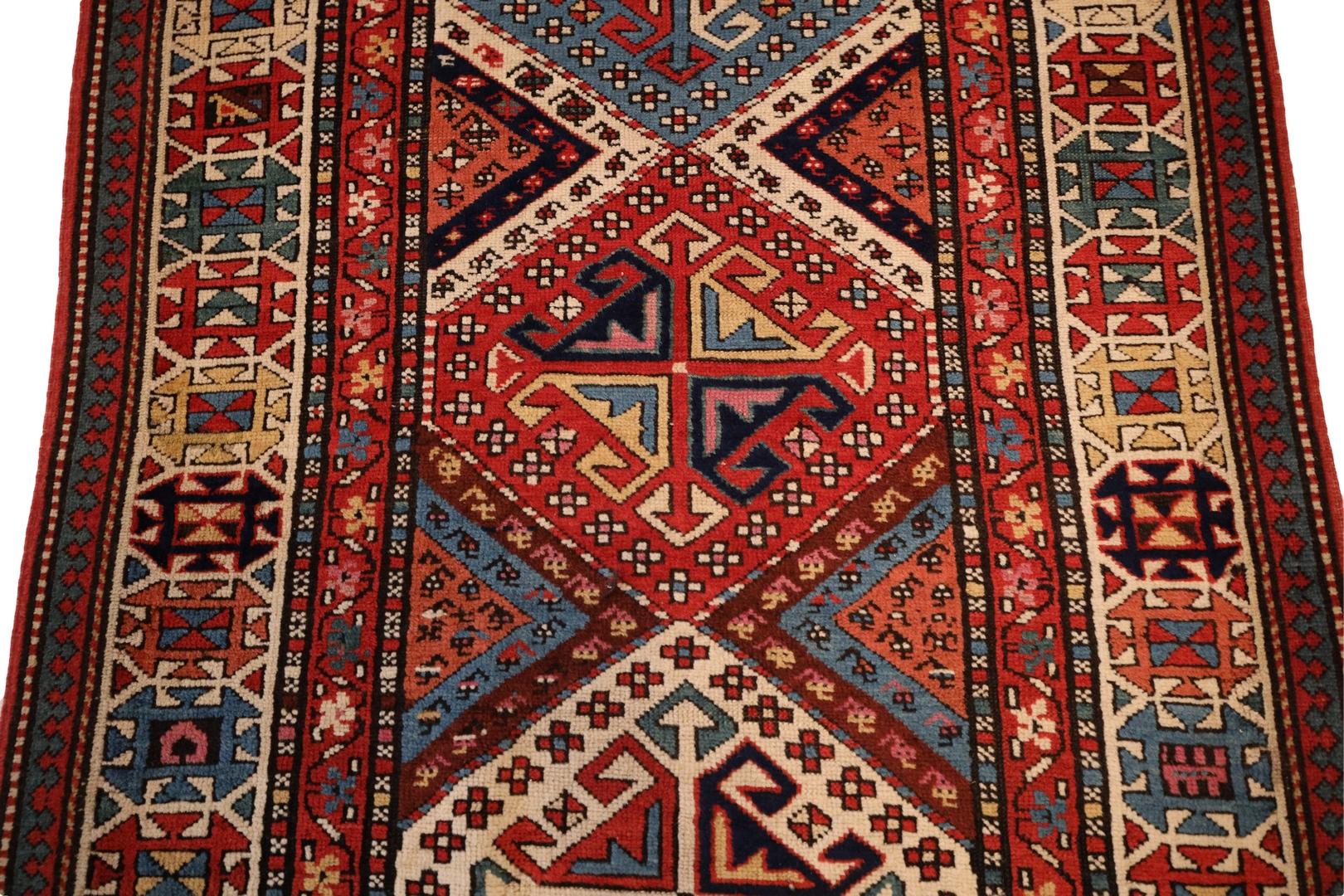 Other Caucasian Antique runner - 3'4