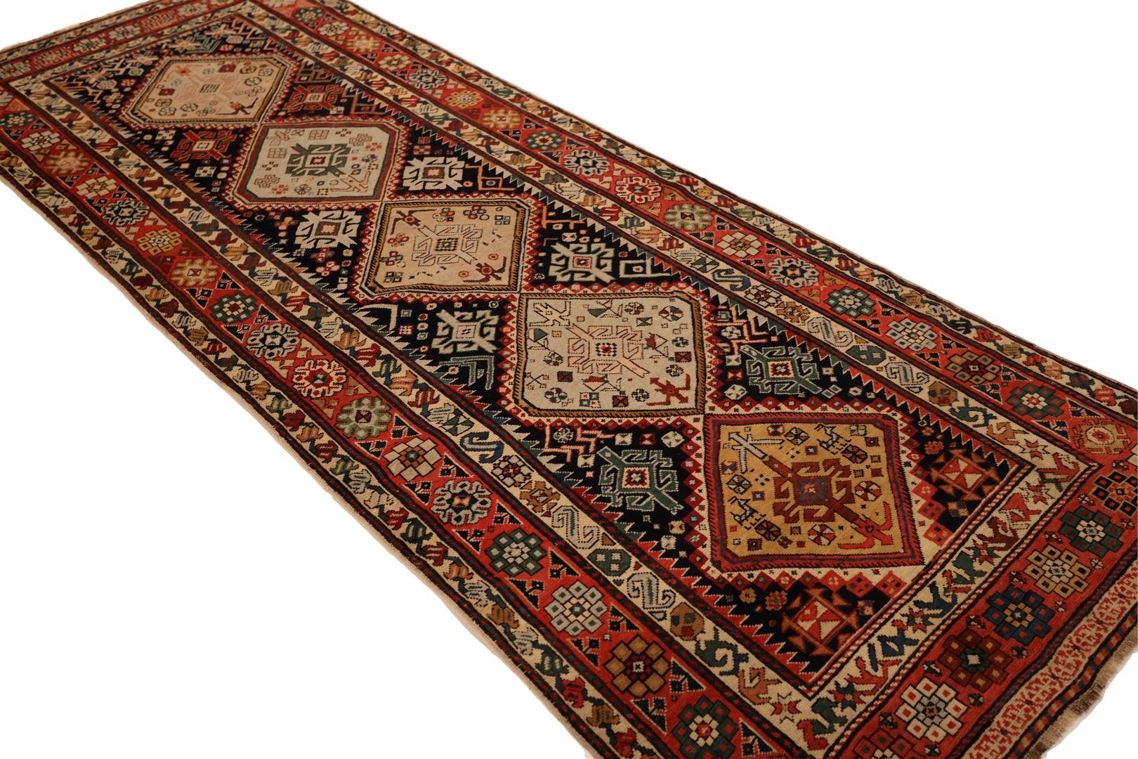 Laine Chemin de Table Antique du Caucase - 3'9