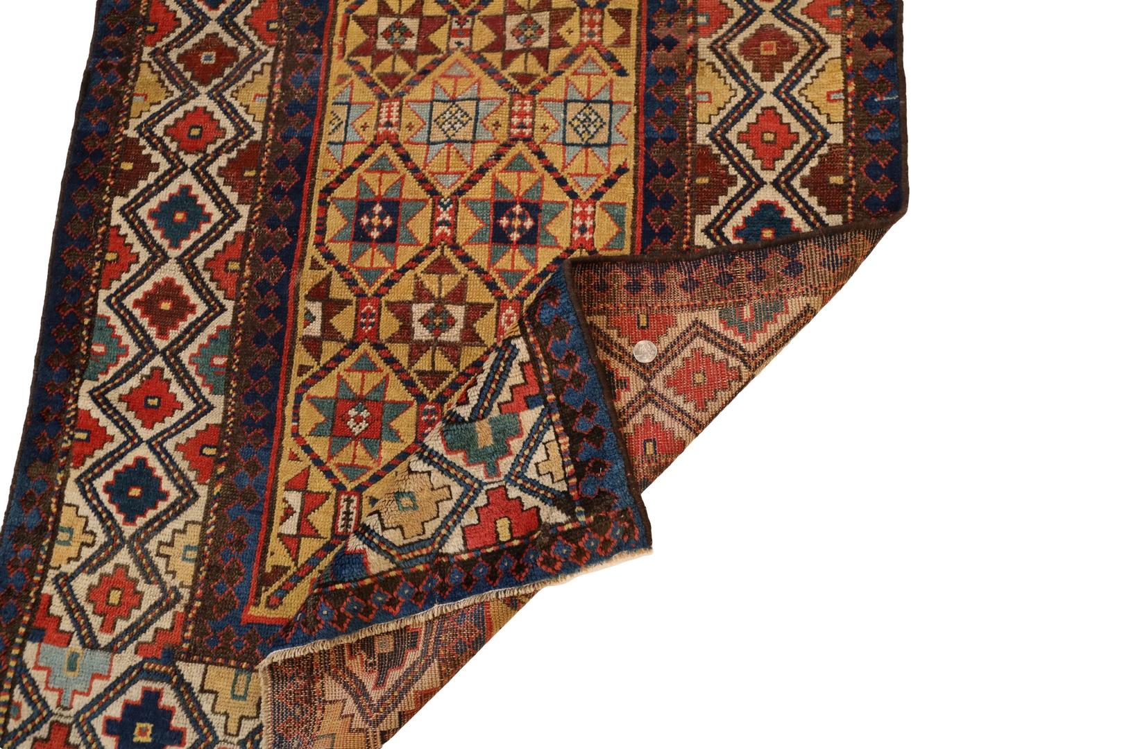 Caucasian Antique Runner - 3'1