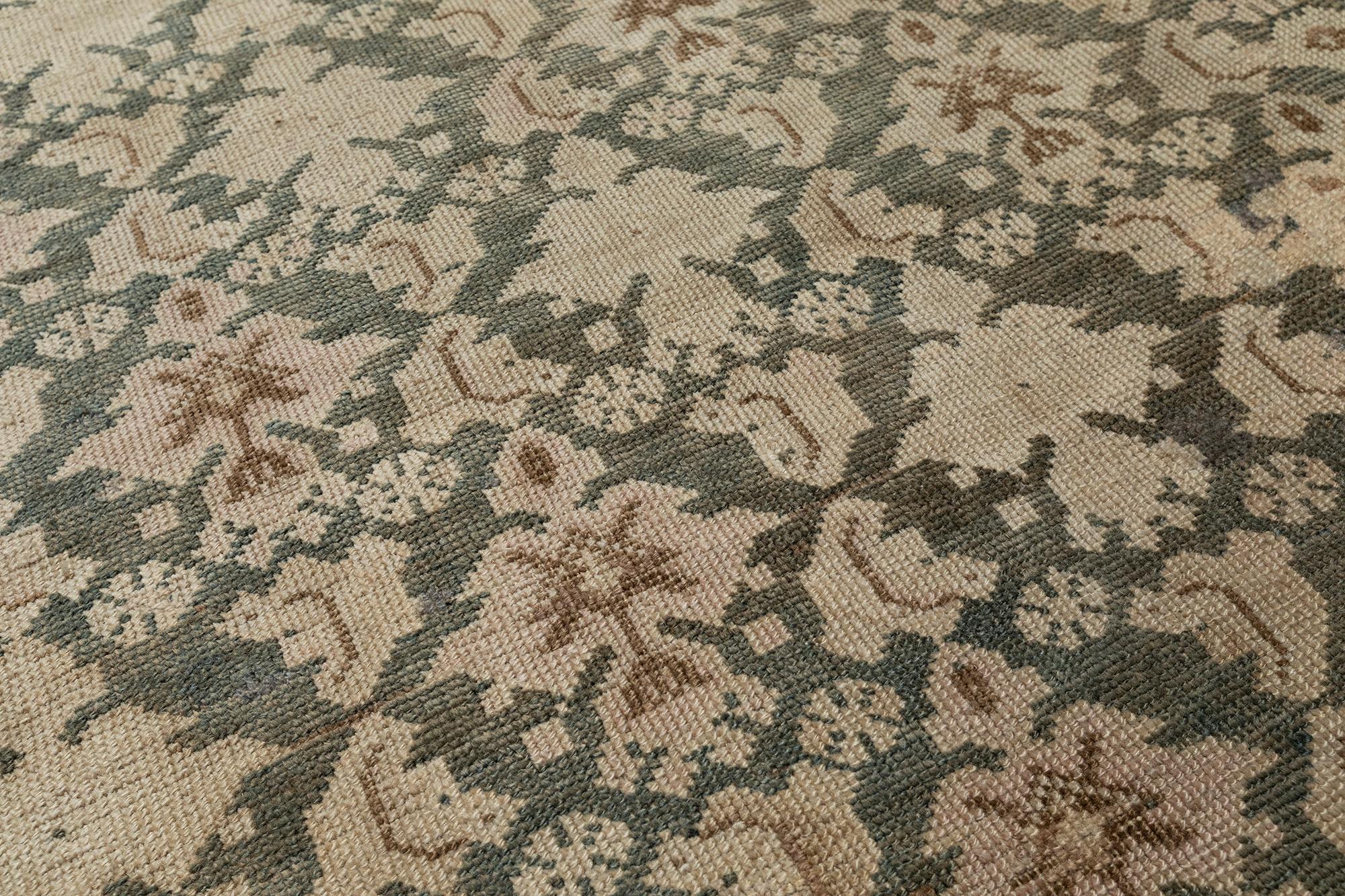 Tribale Runner antico caucasico con design tonale all-over in vendita