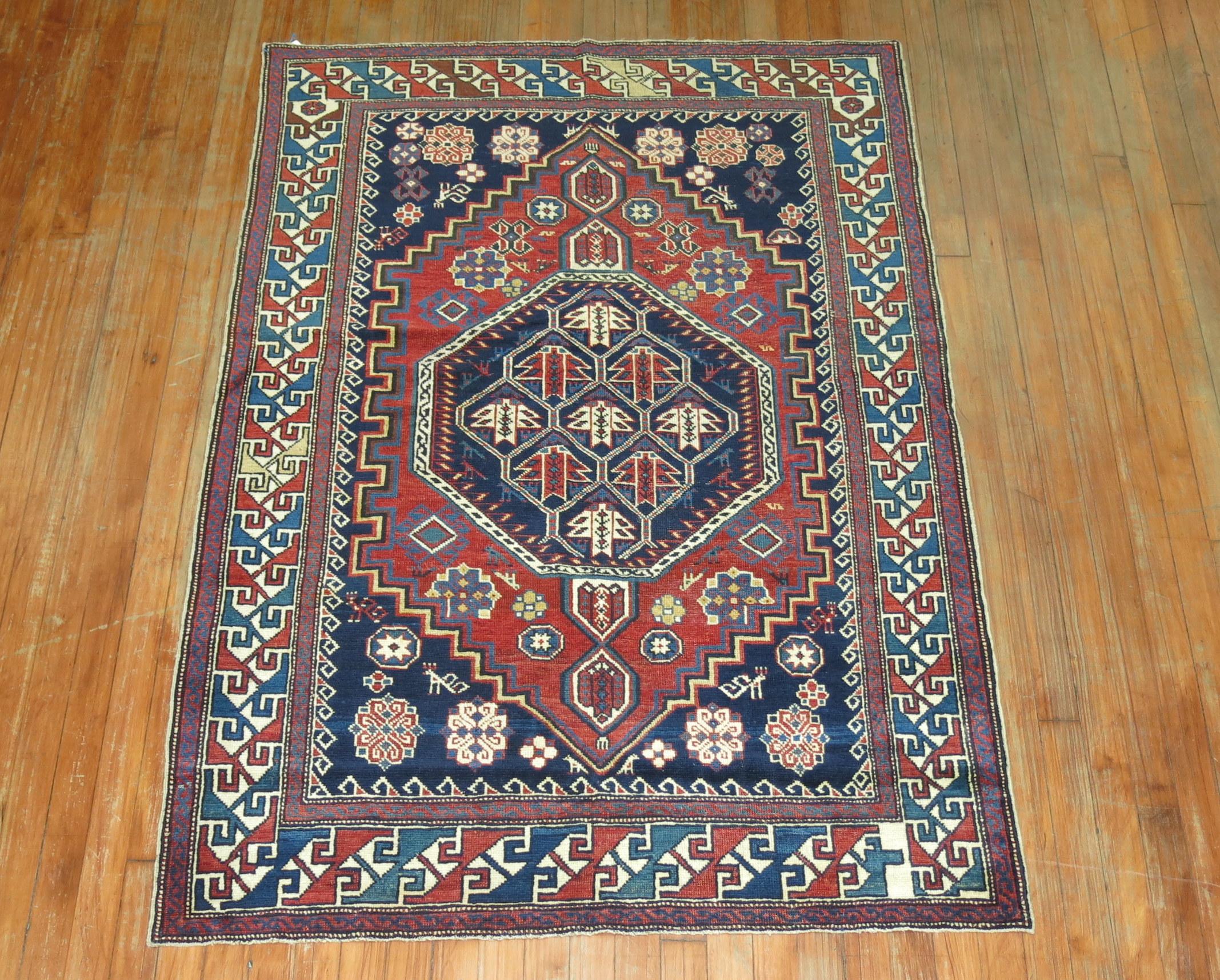 Caucasian Antique Shirvan In Good Condition In New York, NY
