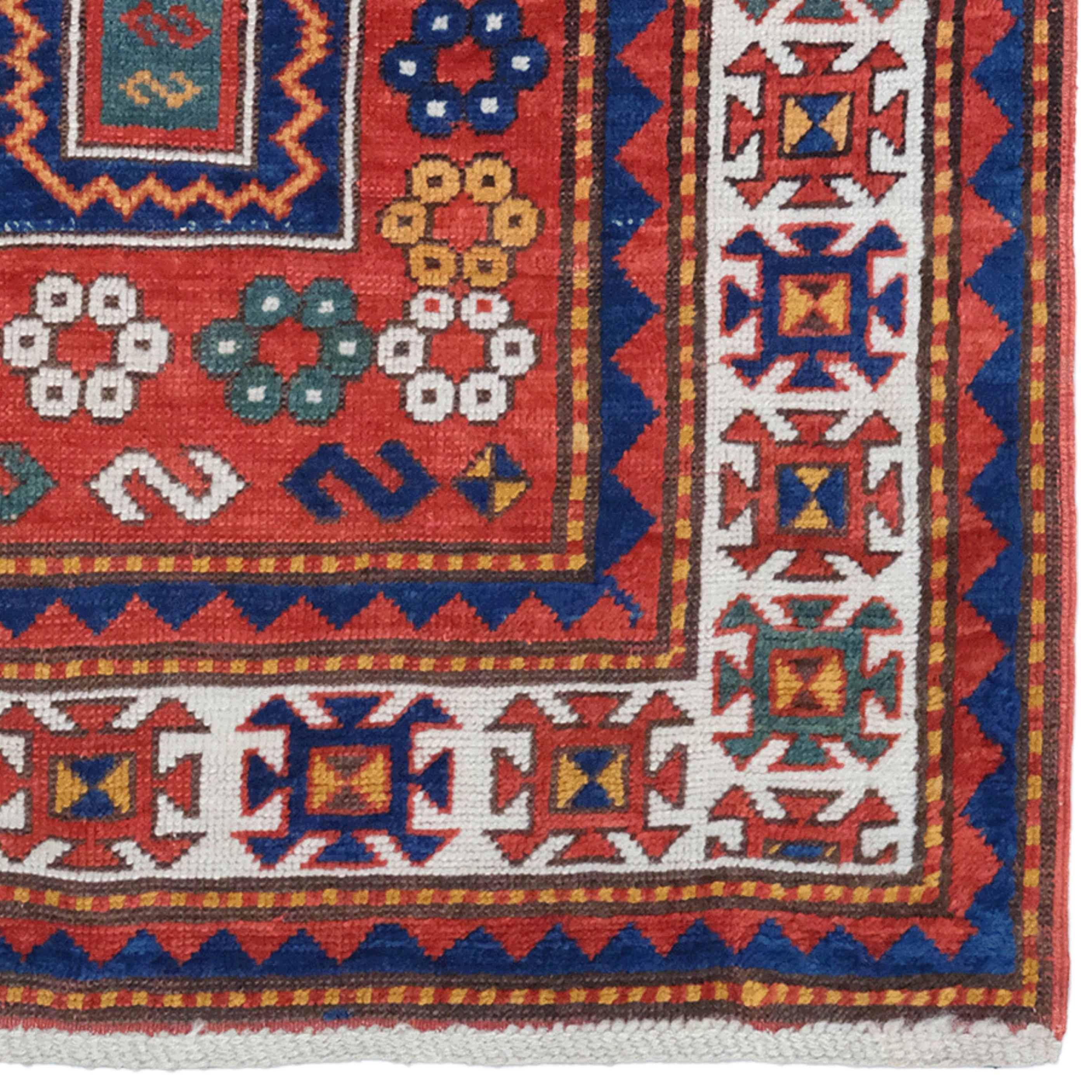 Caucasian Fahrola Prayer Rug - 19th Century Fahrola Prayer Rug For Sale 1