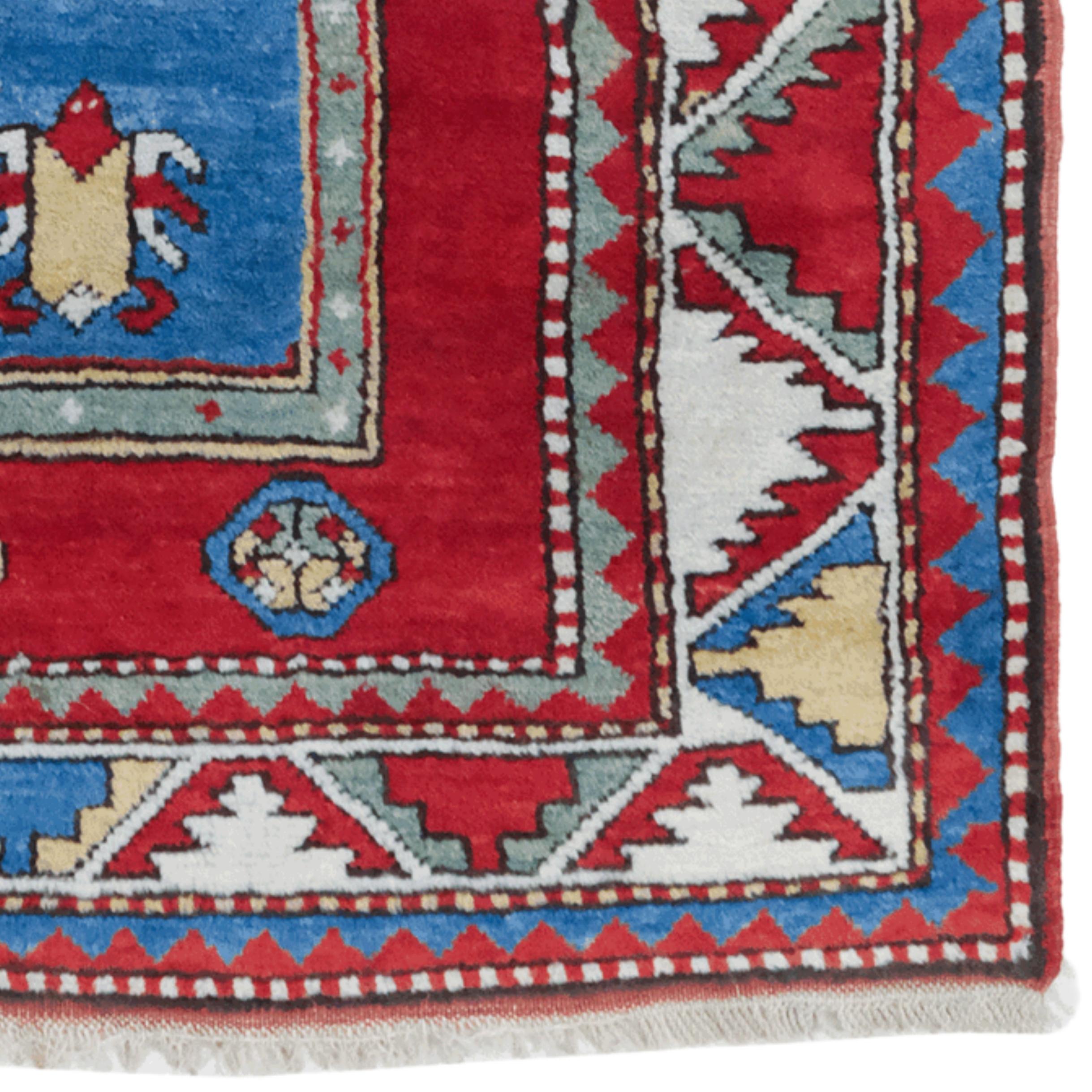 19th Century Caucasian Fahrola Prayer Rug For Sale