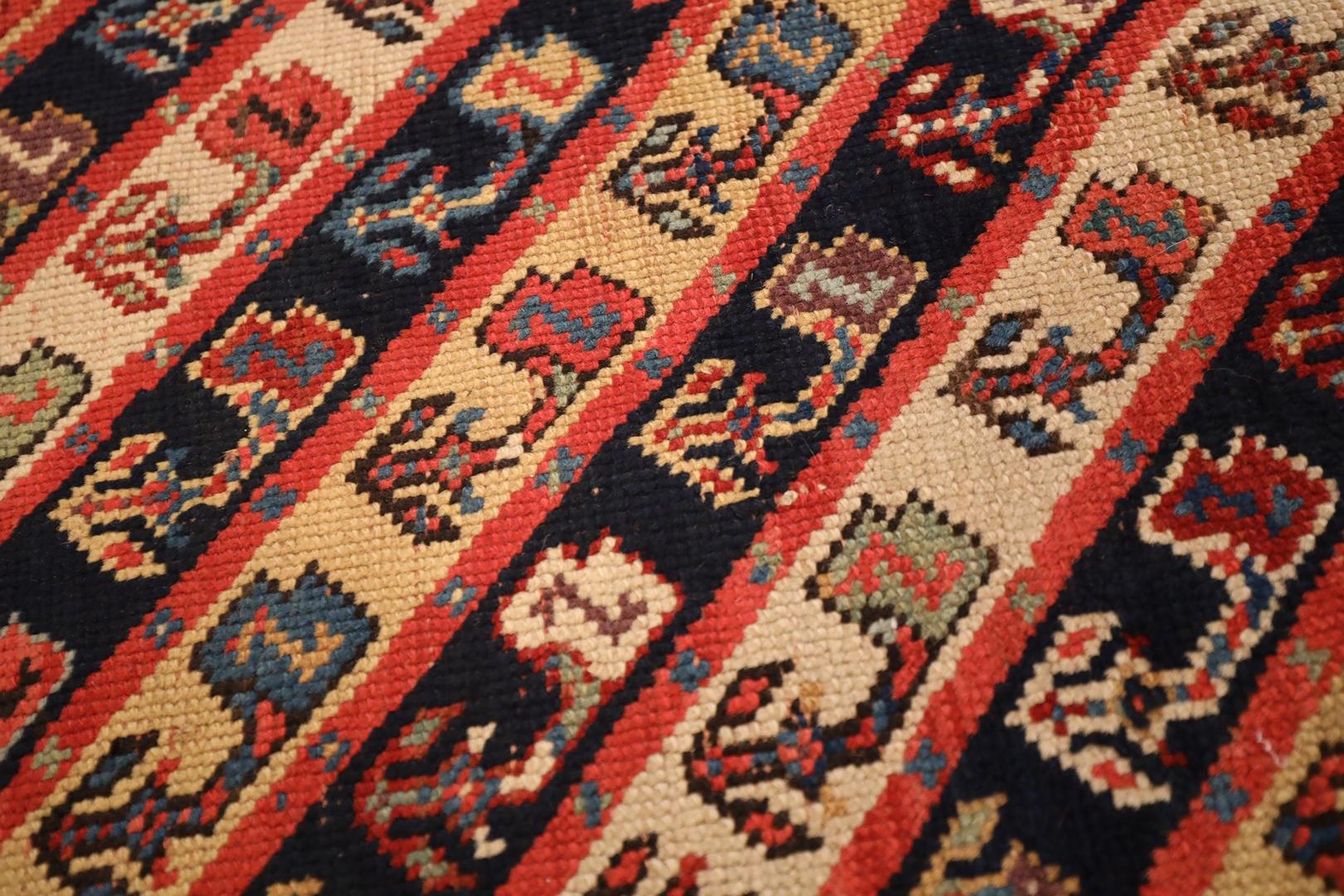 Wool Caucasian Ganjeh Antique Runner - 3'2
