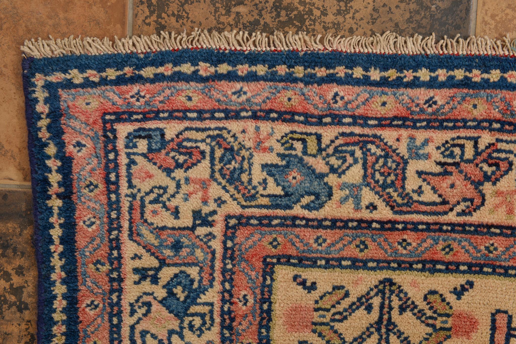 Hand-Knotted Caucasian Garebagh Rug or Carpet For Sale