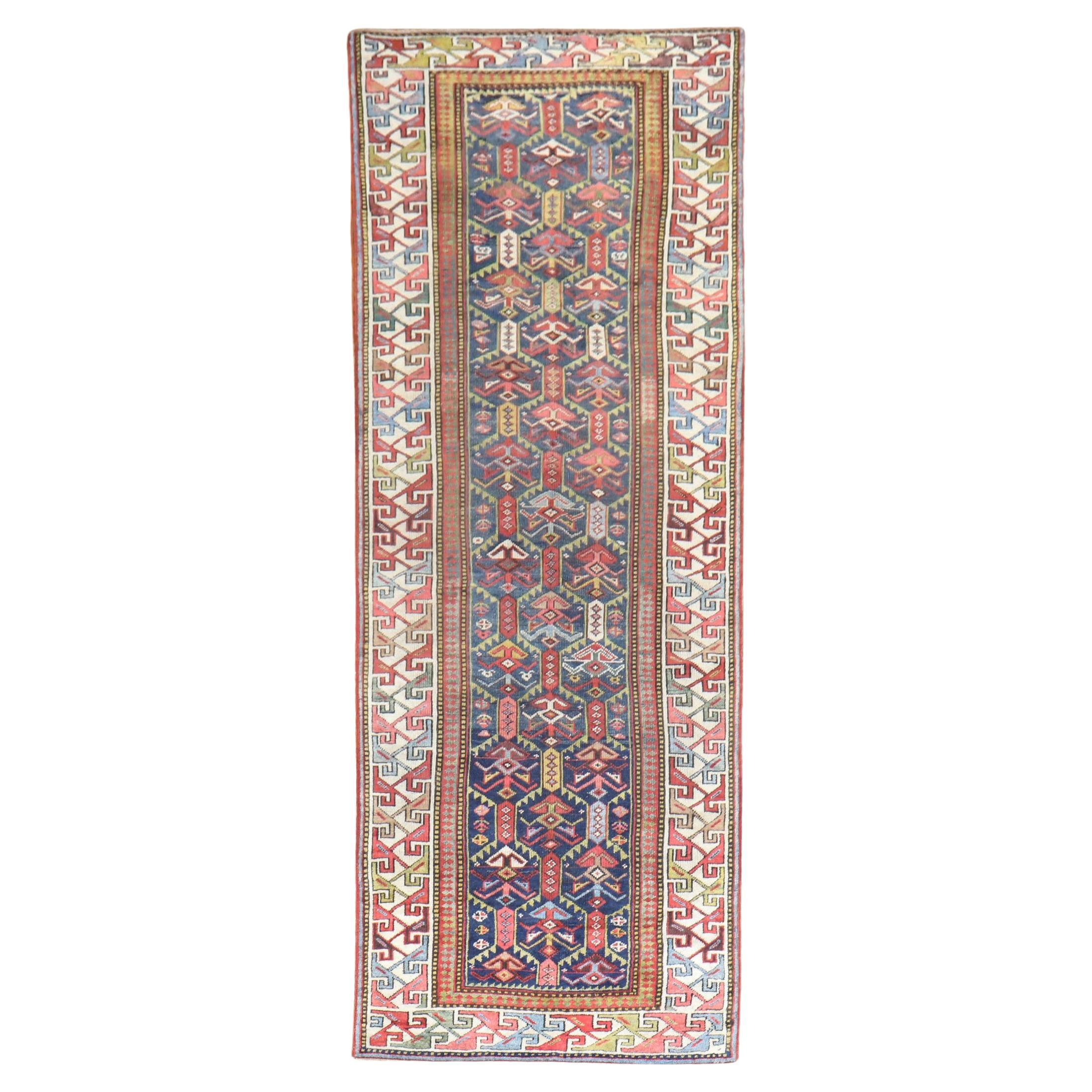 Tapis de couloir caucasien Gendje