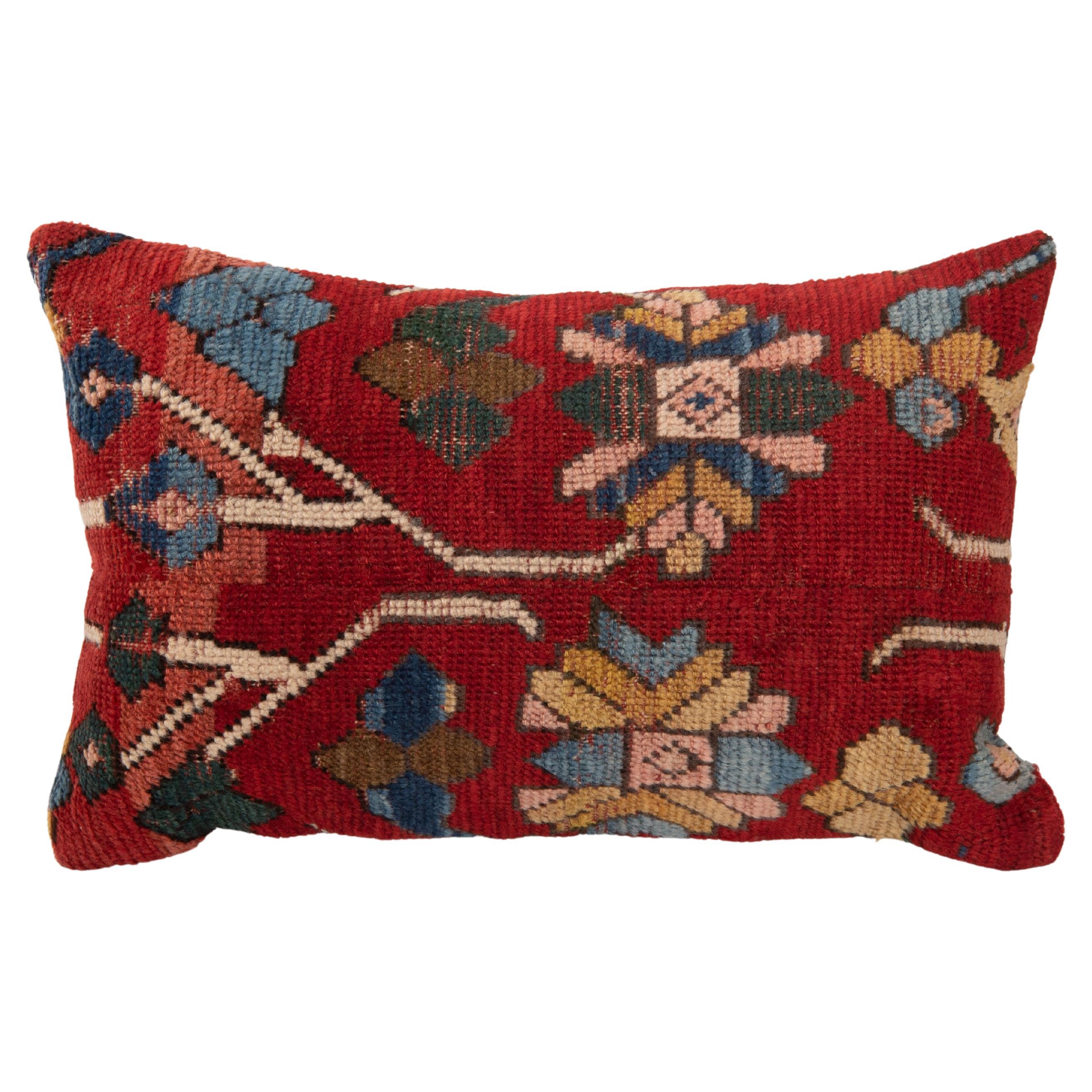Caucasian Karabagh Rug Pillow Cover, Early 20th C For Sale