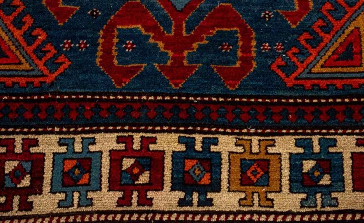 Caucasian Kazak Rug 6.2' x 4.1' In Good Condition For Sale In New York, NY