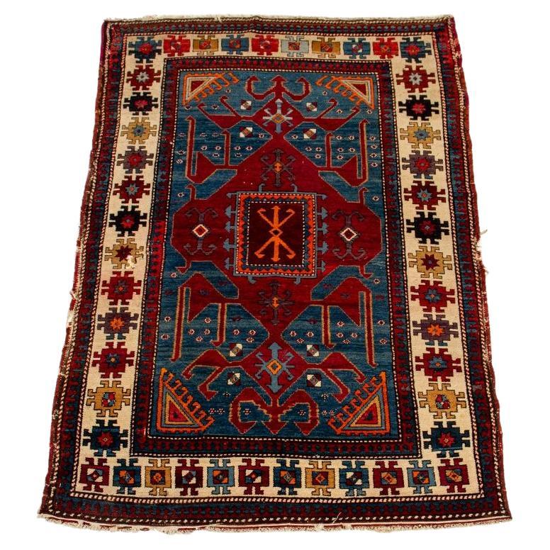 Caucasian Kazak Rug 6.2' x 4.1' For Sale