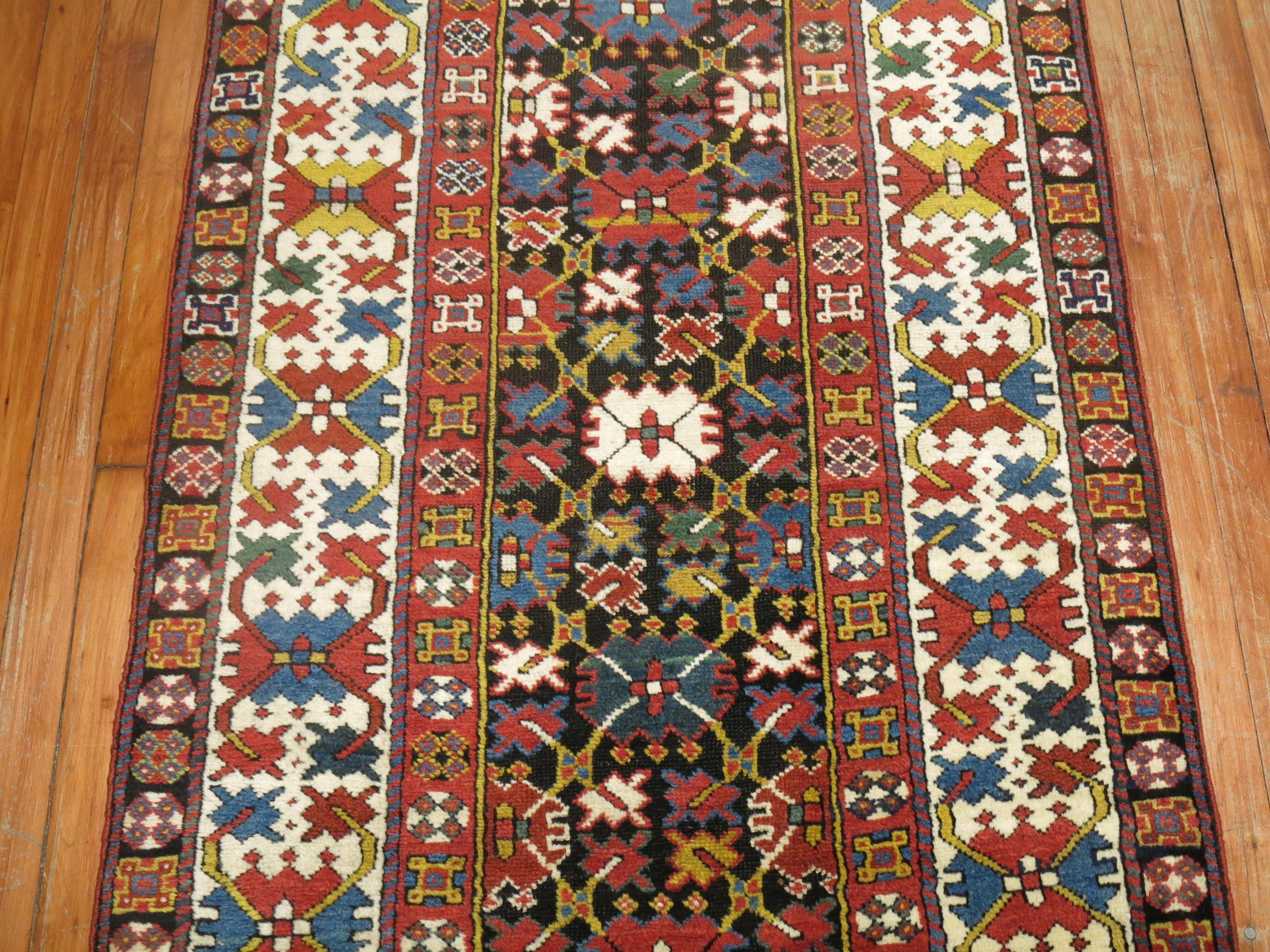 Caucasian Kazak Tribal Long Runner 1