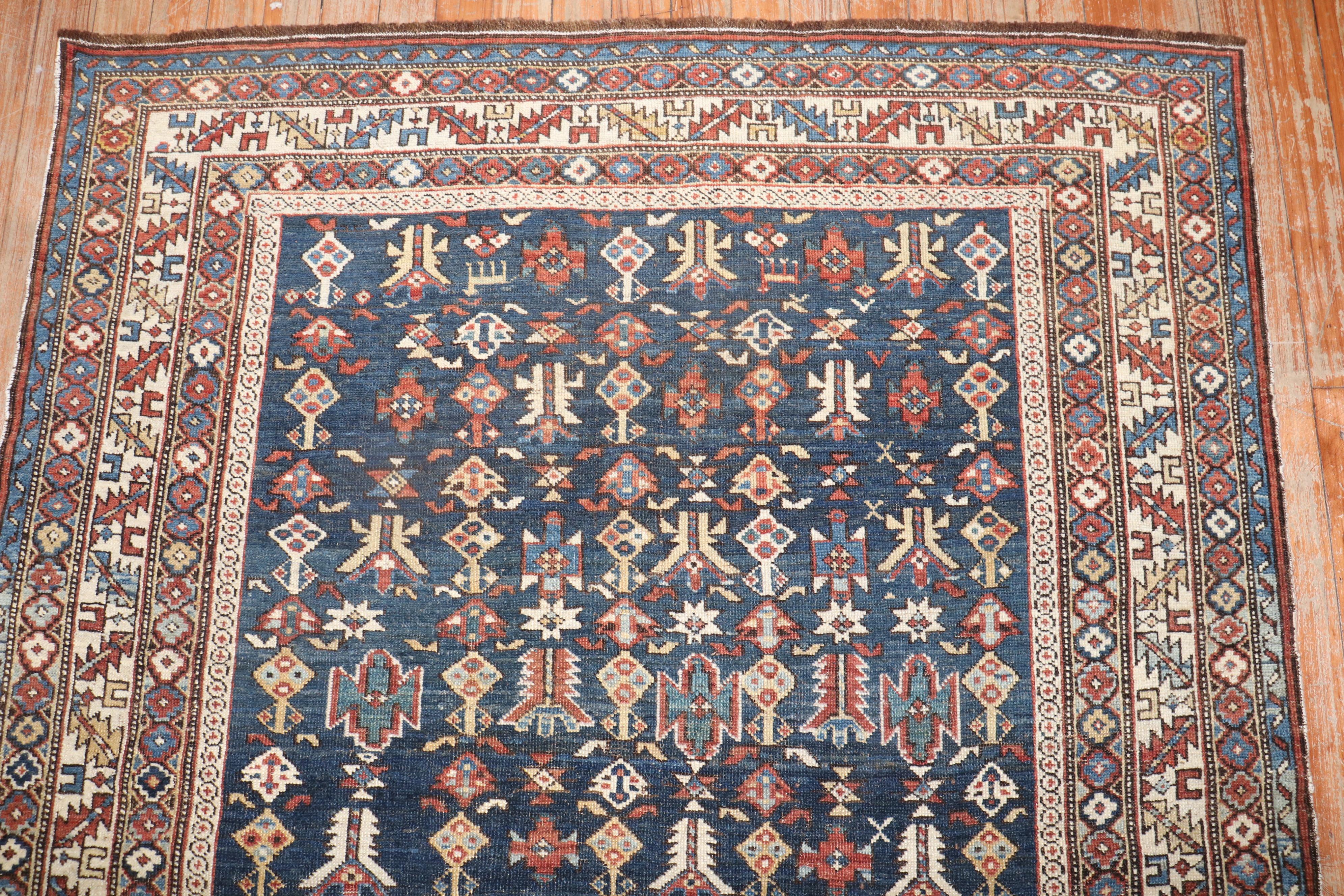 Caucasian Kuba Small Antique Prayer Rug In Good Condition For Sale In New York, NY