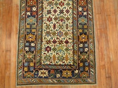 Caucasian Kuba Small Runner, Ivory Ground