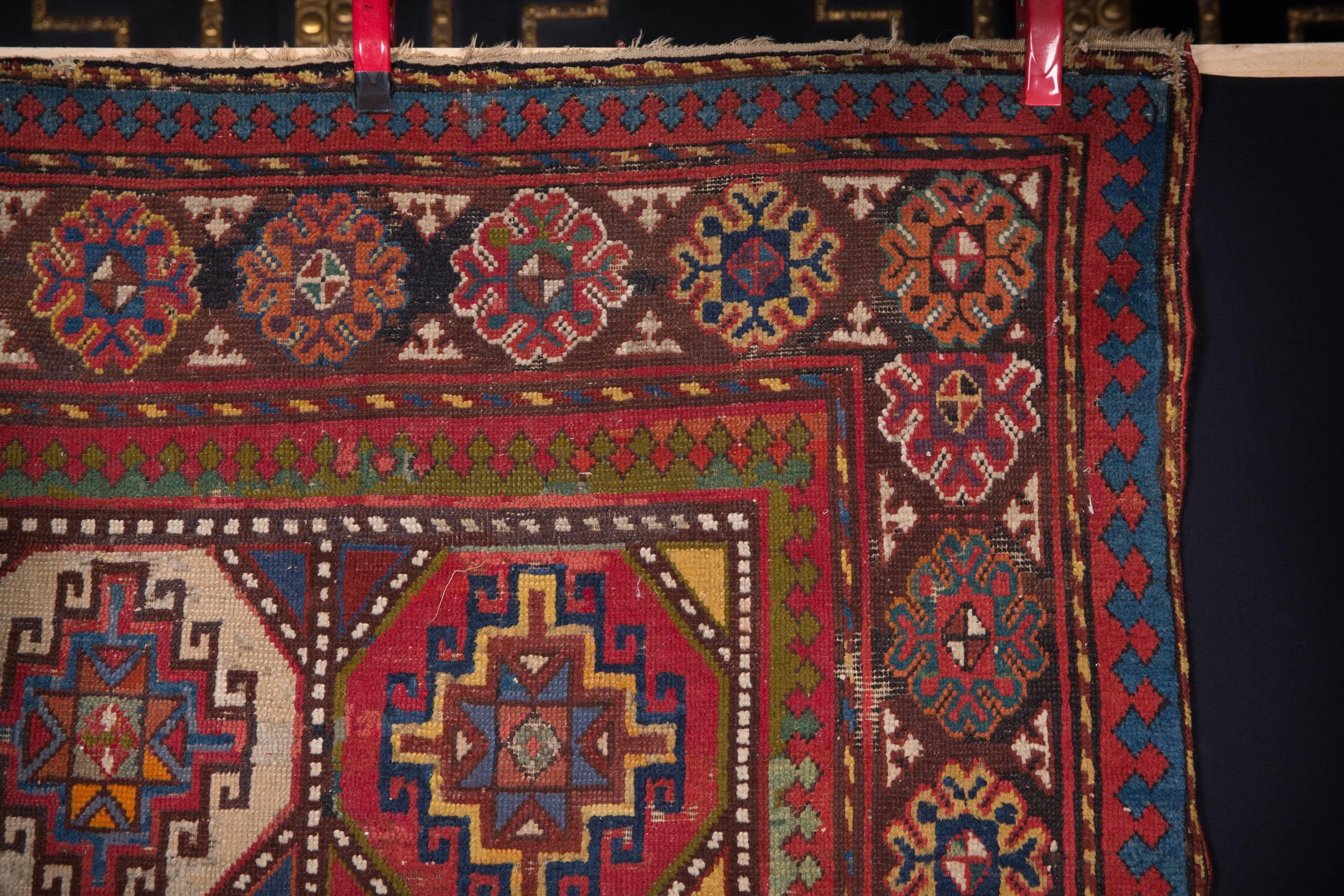 Islamic Caucasian Moghan Kazak Carpet, circa 1880