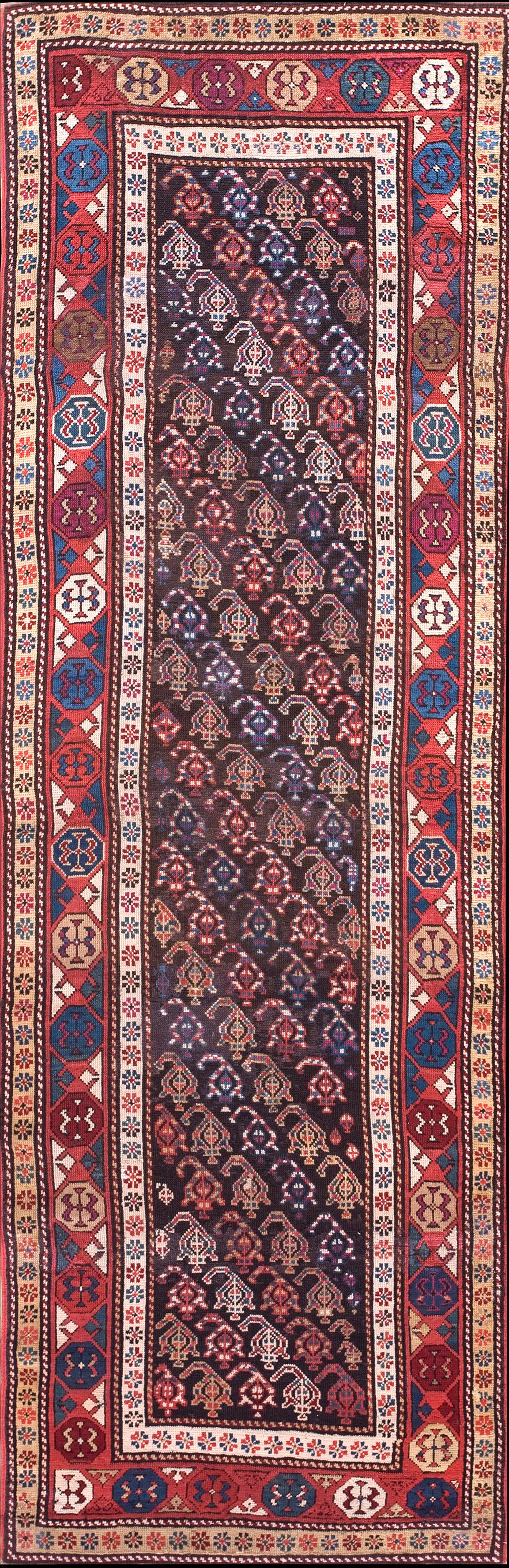 Caucasian-Moghan Rug In Good Condition For Sale In New York, NY