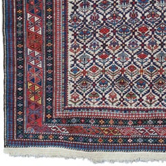 Caucasian Prayer Shirvan Carpet Dated 1855 - Antique Caucasian Rug, Antique Rug