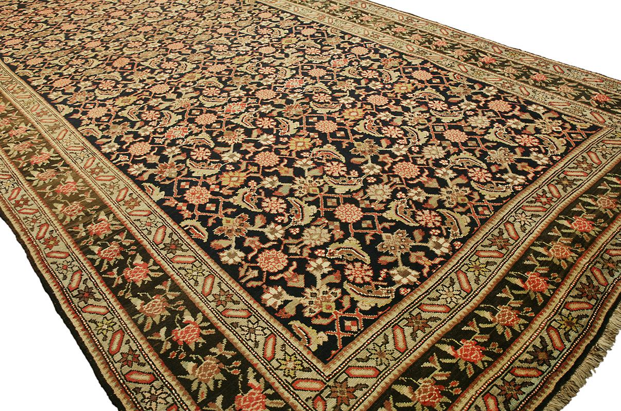 Hand-Knotted Caucasian Rug Karabakh For Sale