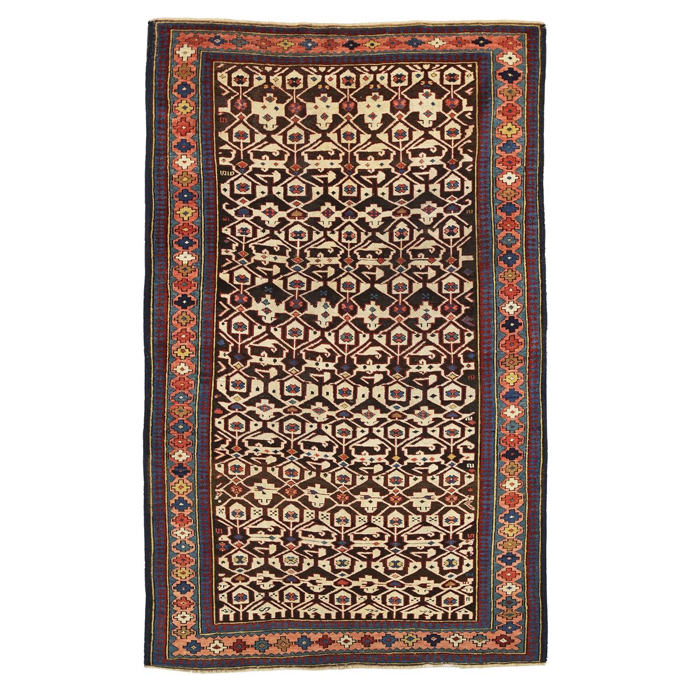 Caucasian Rug Konakend All-Over Design, 19th Century For Sale