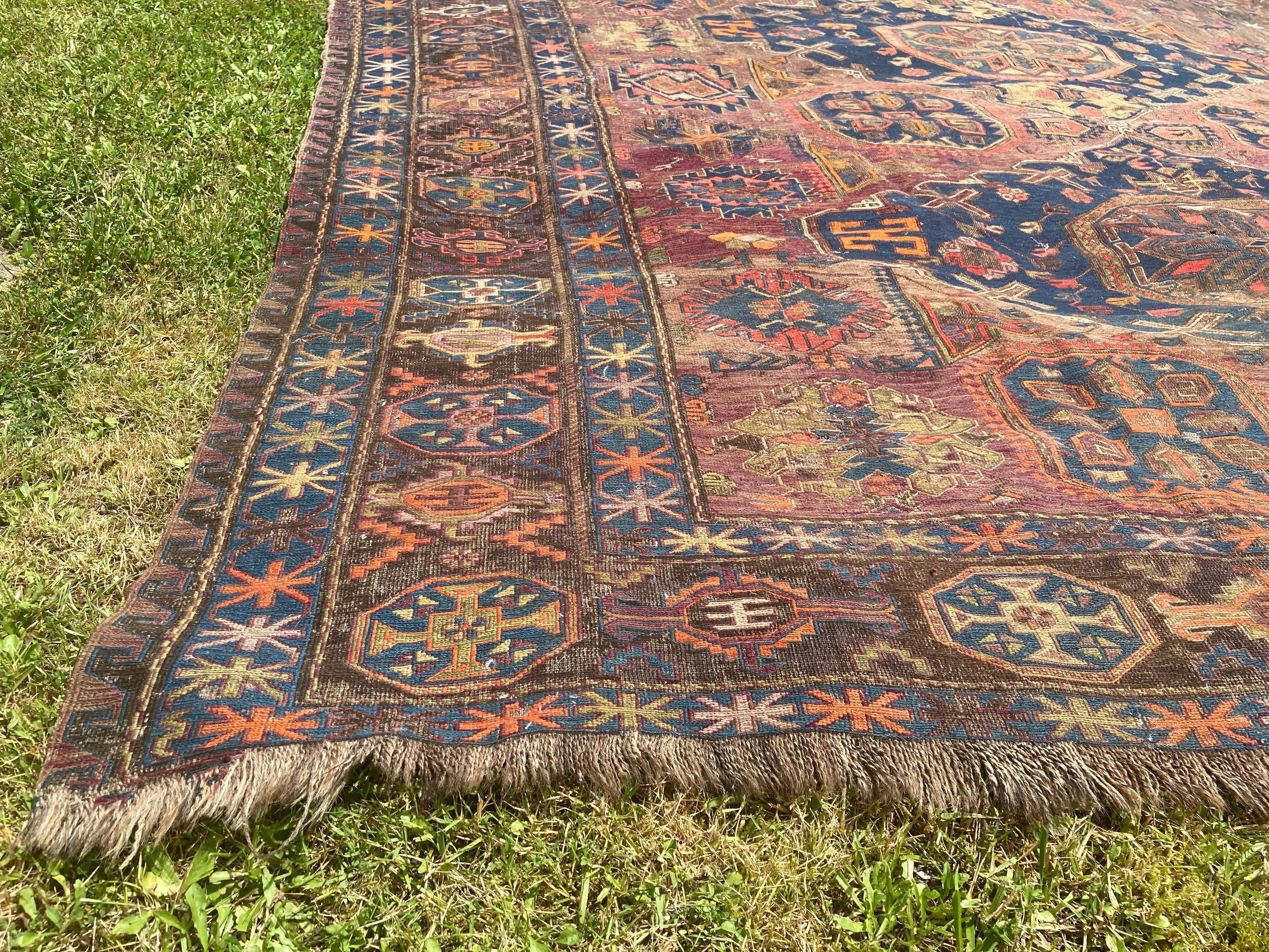 « Tapis caucasien Kuba Konagkend 19ème siècle » en vente 9