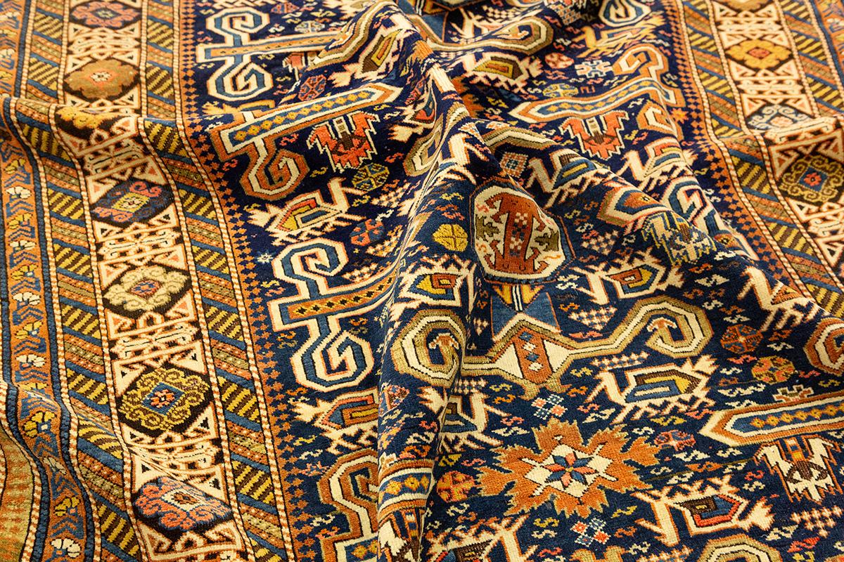 Caucasian Rug Perpedil Ram's Horns For Sale 4