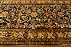 Caucasian Rug Perpedil Ram's Horns