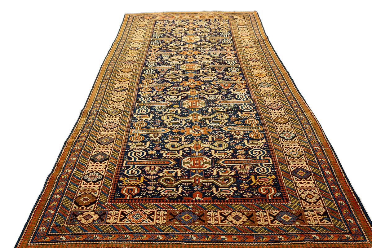 Caucasian Rug Perpedil Ram's Horns In Good Condition For Sale In Ferrara, IT