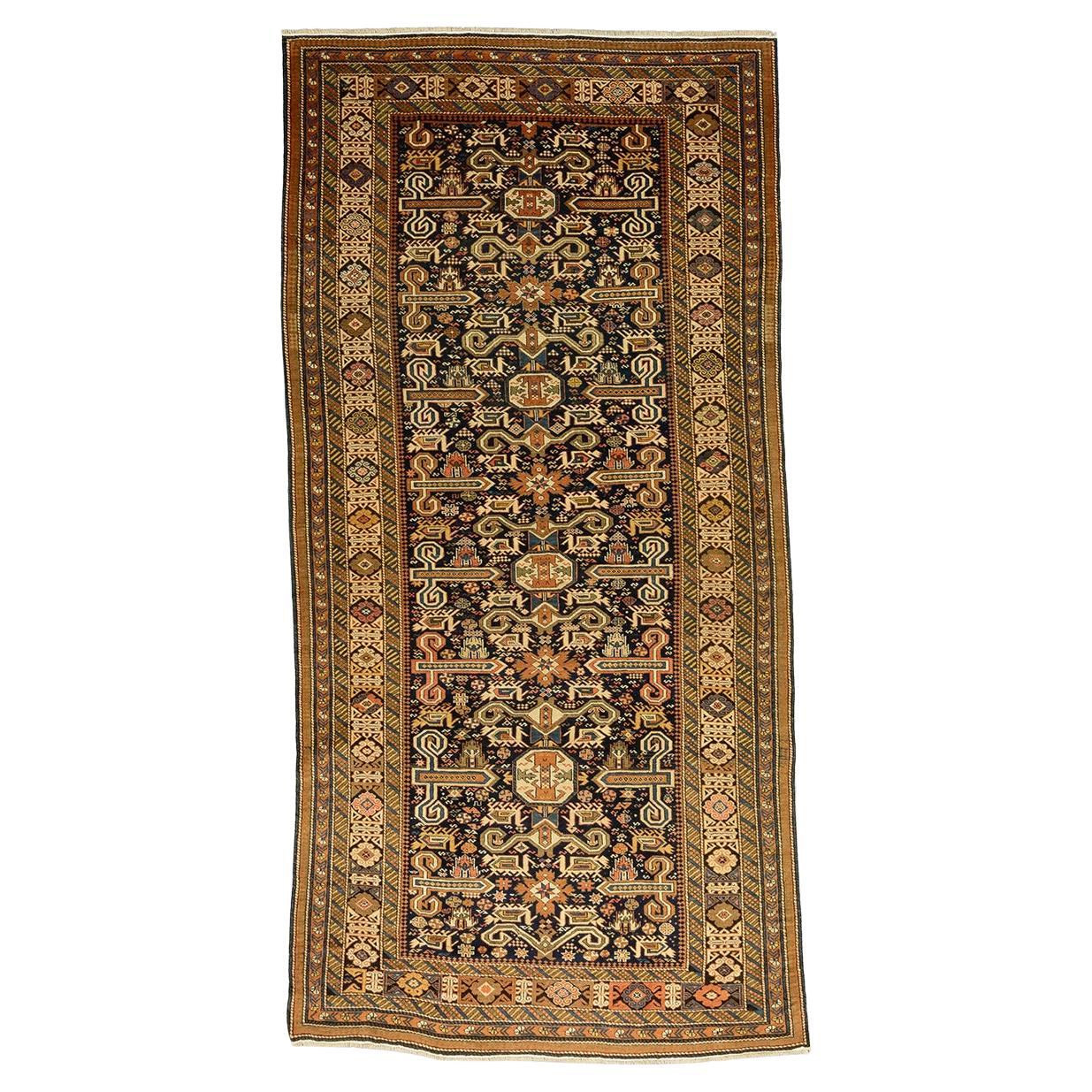 Caucasian Rug Perpedil Ram's Horns For Sale