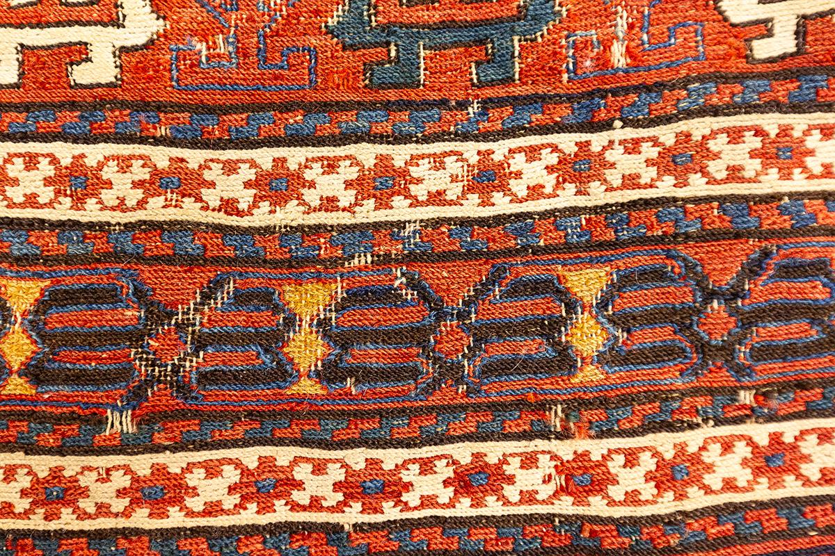 19th Century Caucasian Rug Shahsavan For Sale