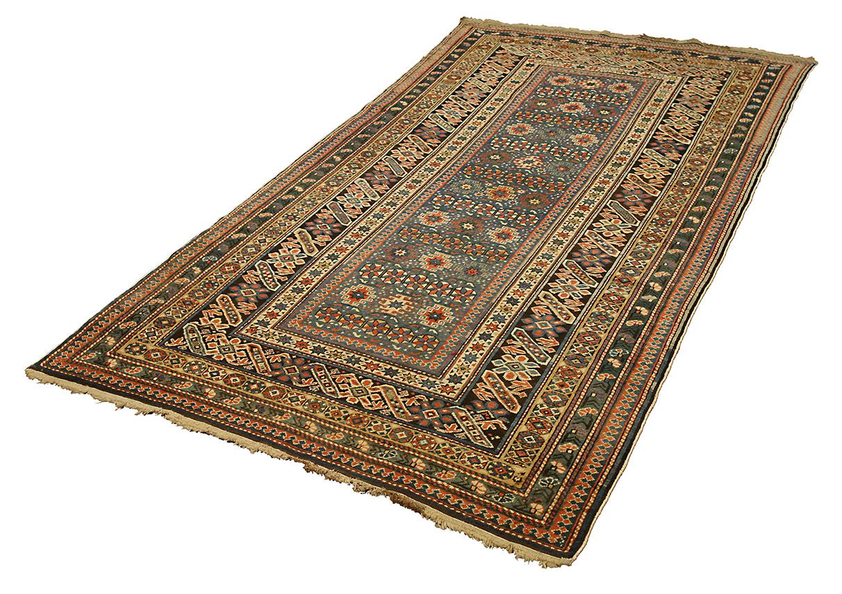 Noué à la main Tapis du Caucase Shirvan Chichi en vente