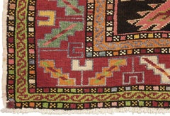 Caucasian Rug with Signature, ca. 1940