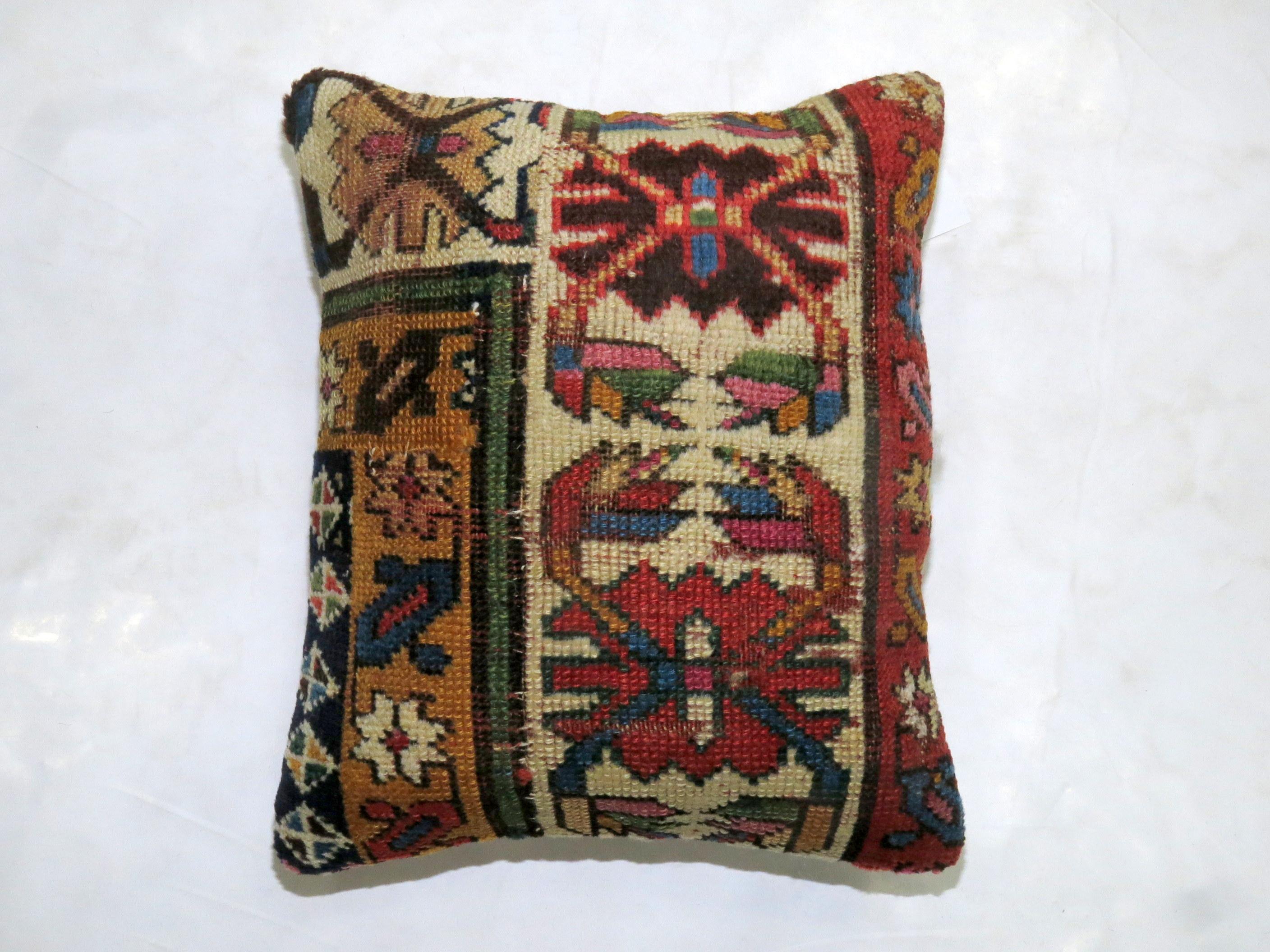 Kazak Caucasian Shirvan Pillow