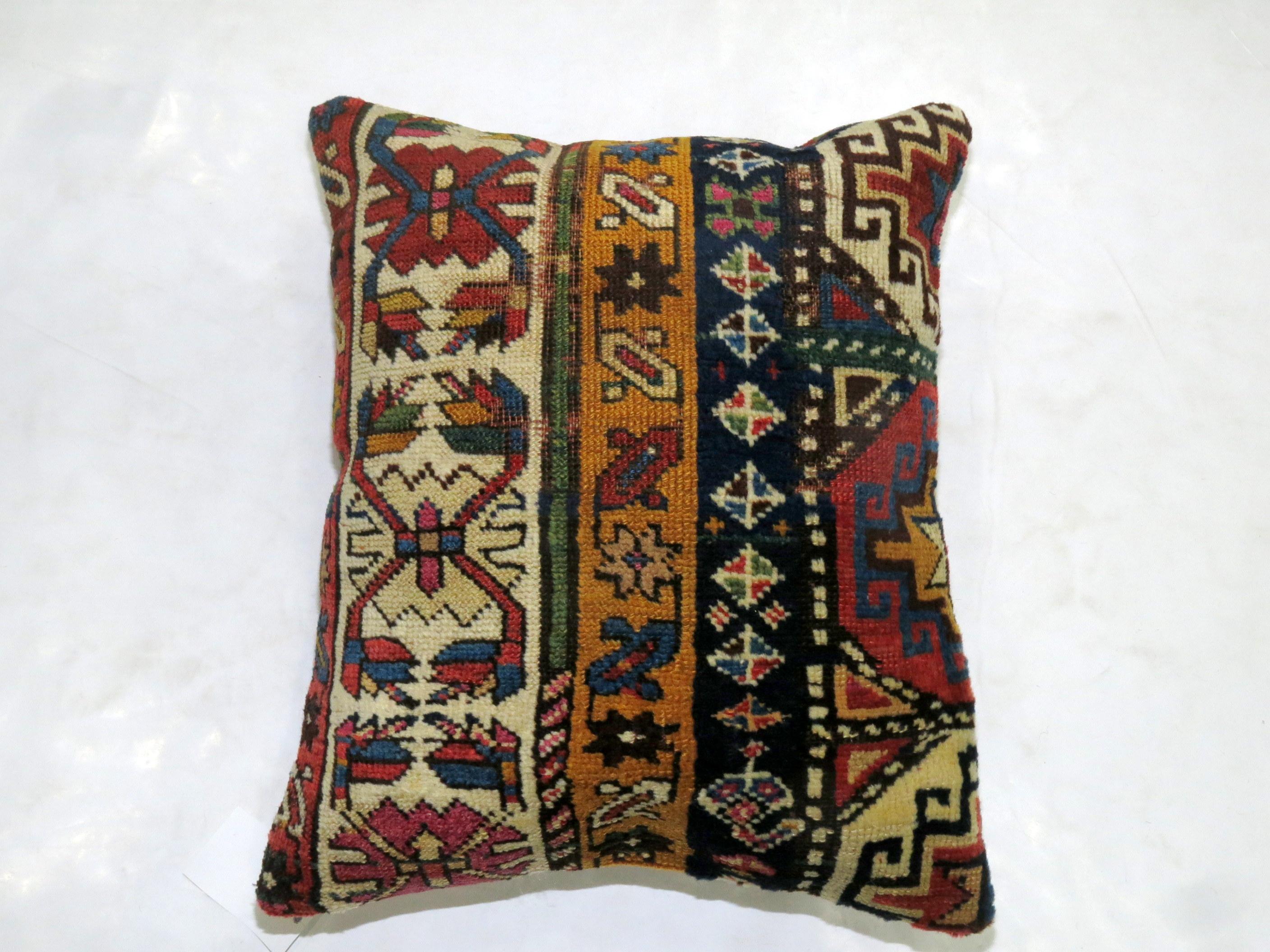 Kazak Caucasian Shirvan Pillow