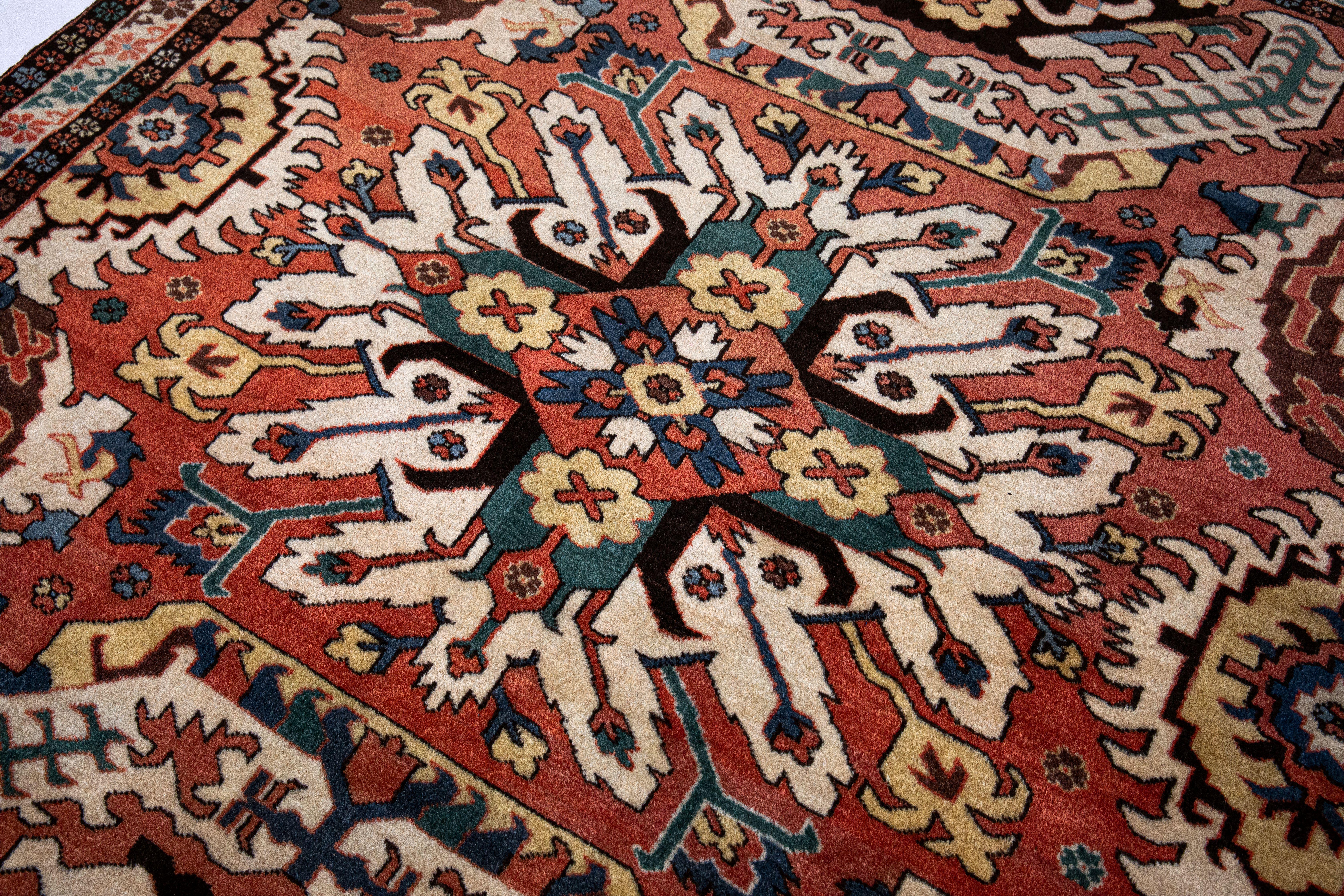 Museum curated Chelaberd “ Eagle Kazak “ traditional caucasian handmade carpet. For Sale 2
