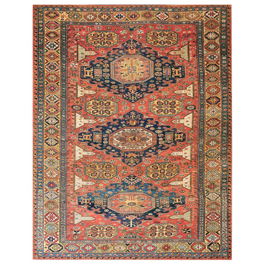 19th Century Caucasian Sumak Carpet ( 7'4" x 9'9" - 335 x 297 )