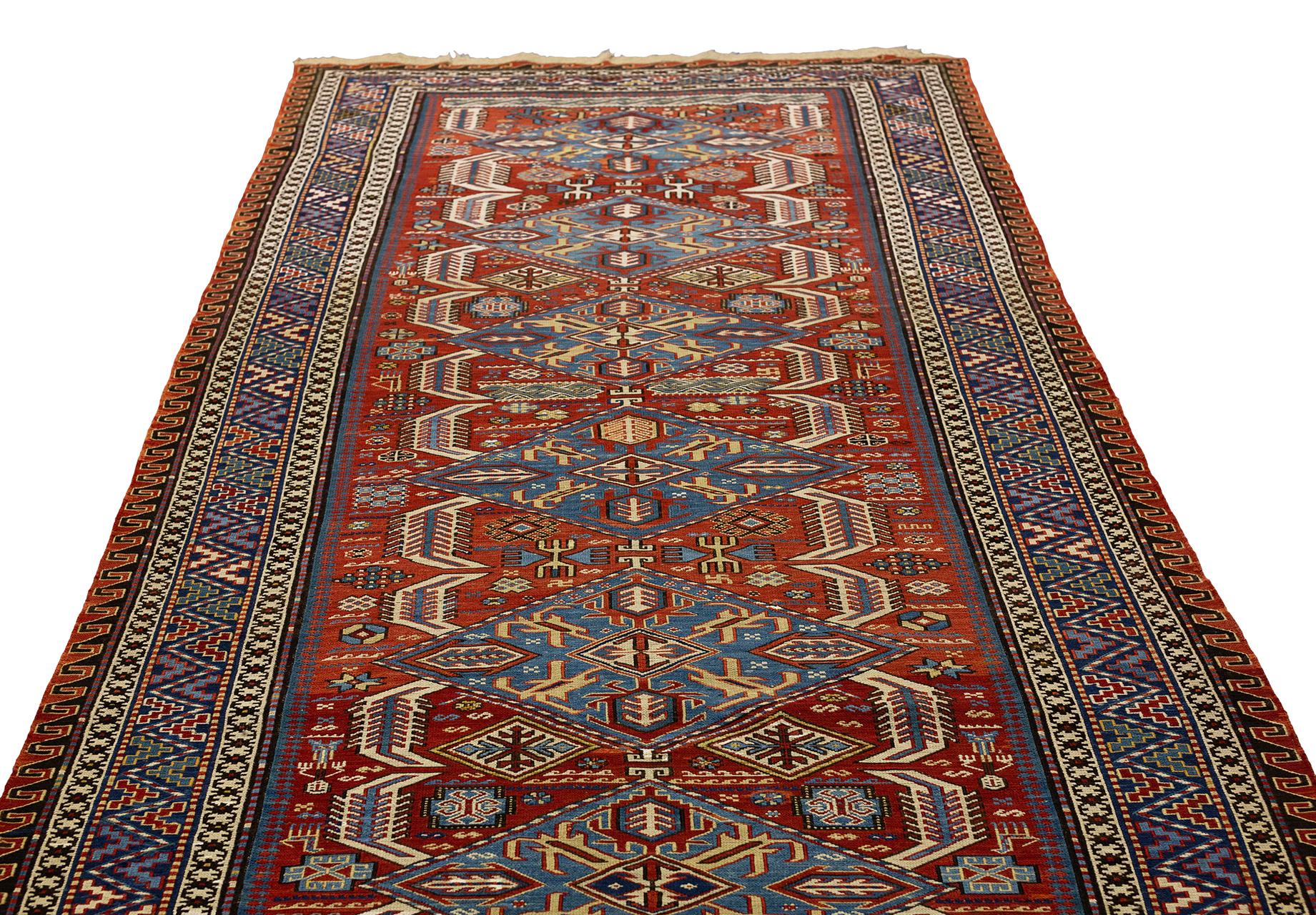 Caucasian Sumak Rug In Good Condition For Sale In Ferrara, IT