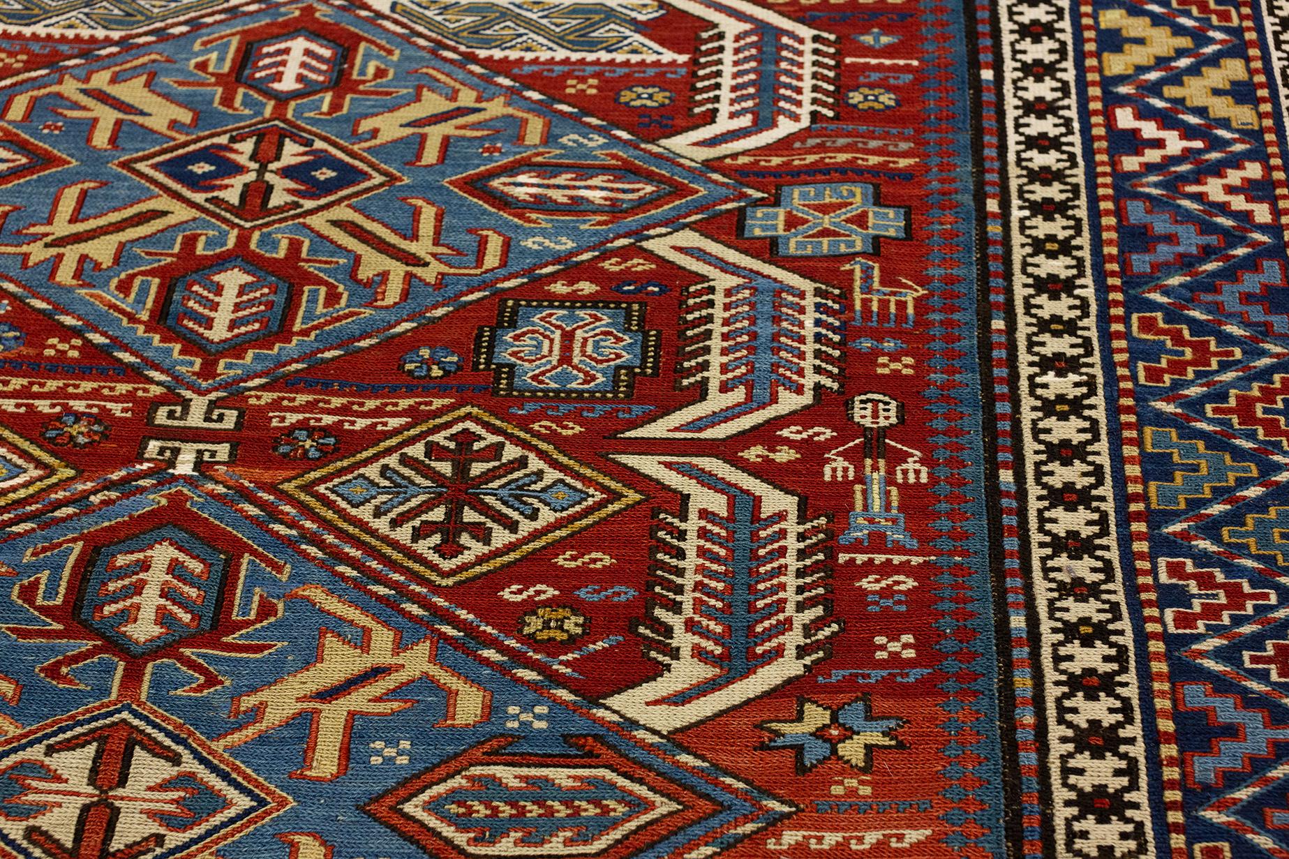 Caucasian Sumak Rug For Sale 1
