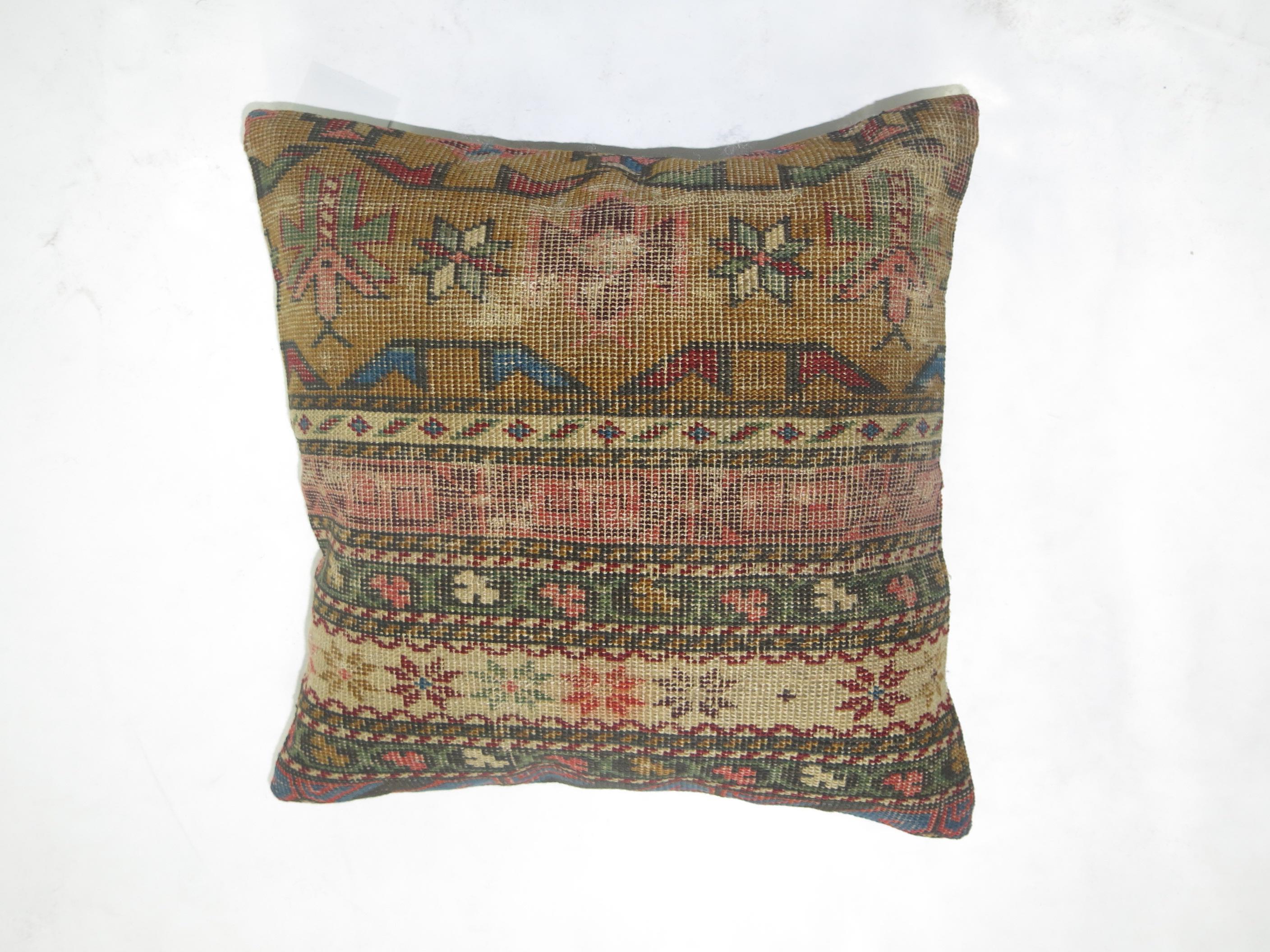 Kazak Caucasian Throw Pillow For Sale