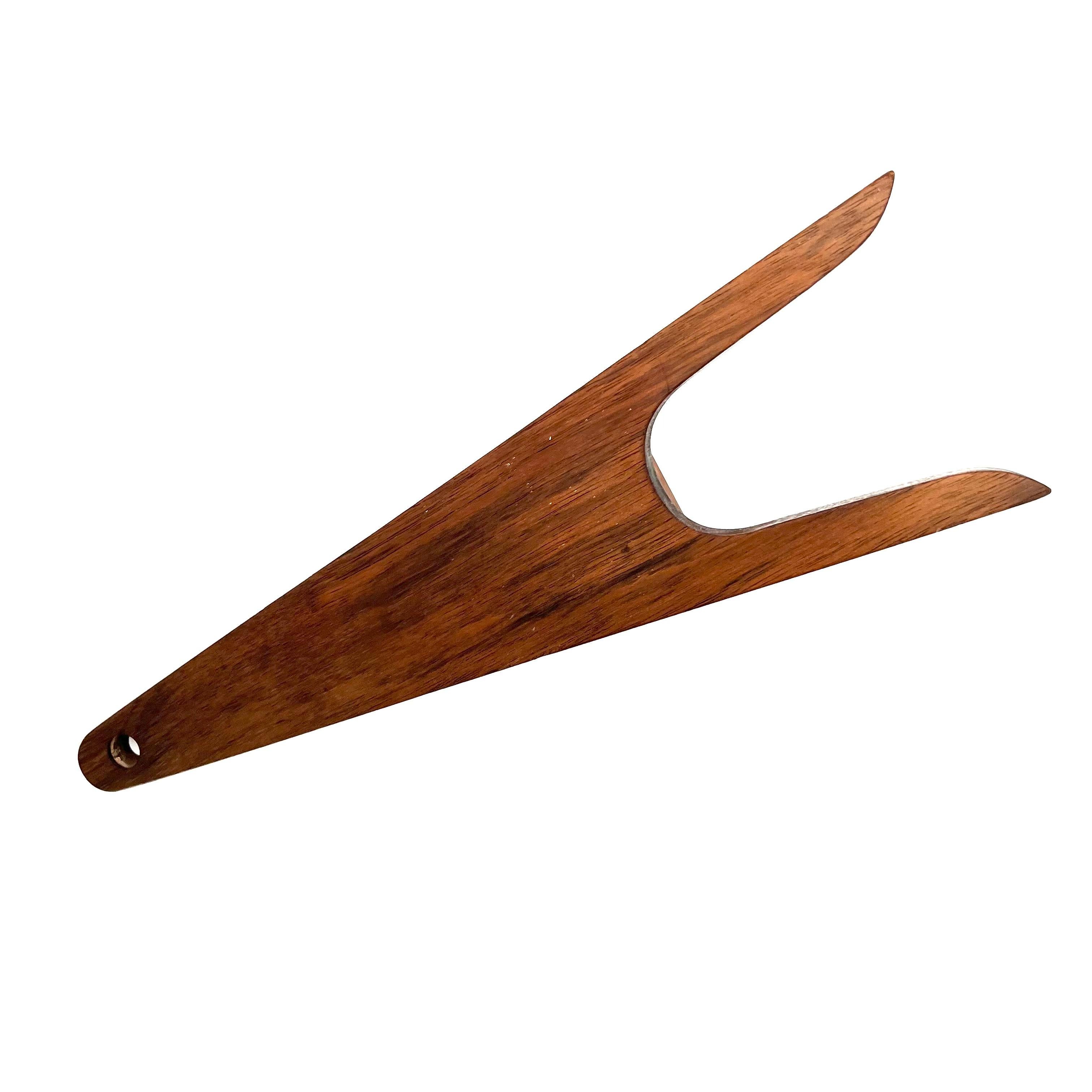 20th Century Caucasian Walnut Bootjack, 1950 For Sale