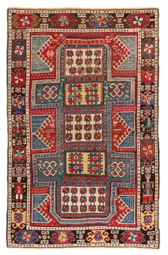Caucasian Wedding Rug, The Best of a Small Group of Sewan Kazak Rugs, Dated 1860