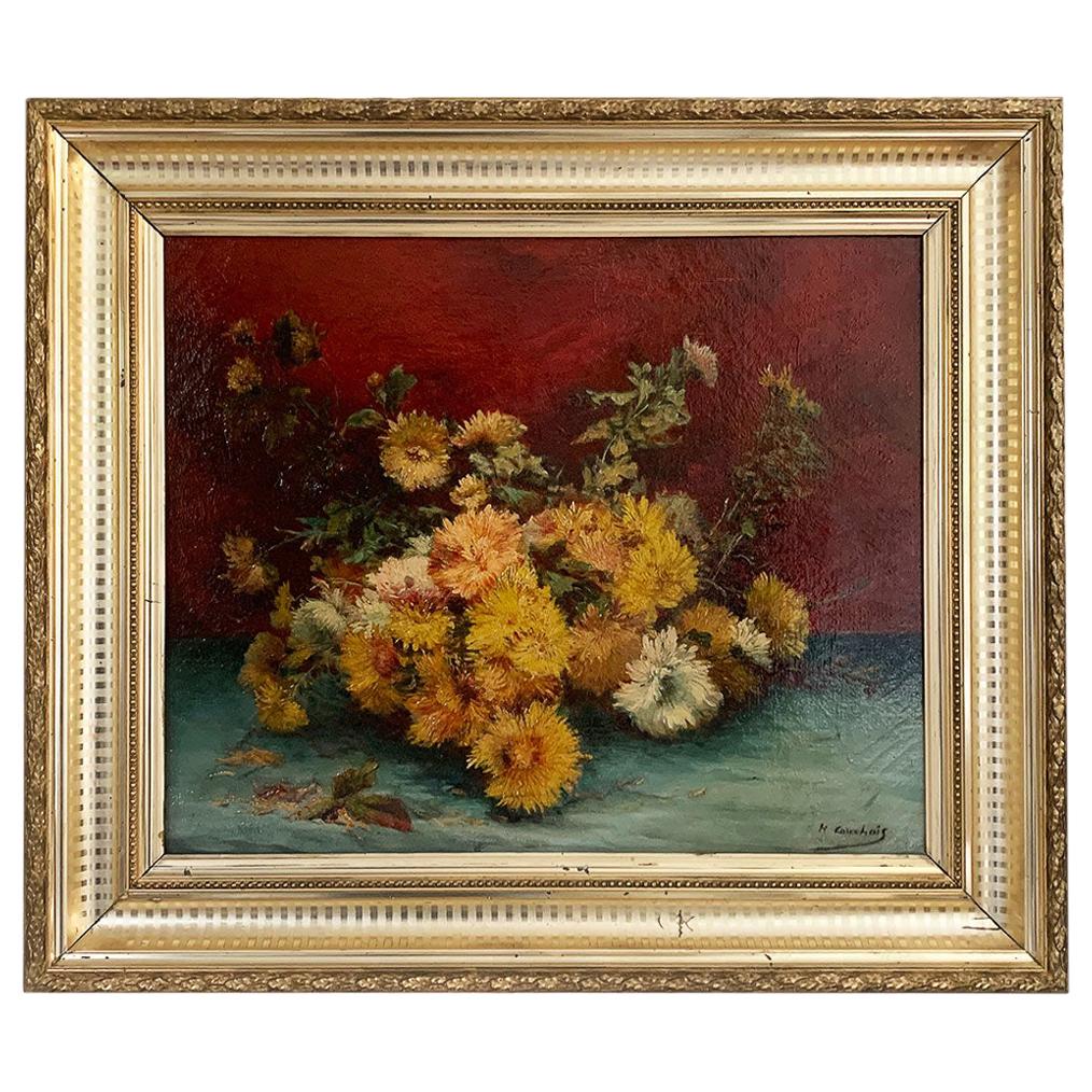 Cauchois Eugène Henri "Bouquet of flowers" For Sale